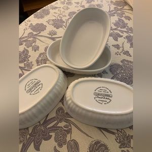 oblong ramekins. 15oz. set of 4. Corningware. Never used.
